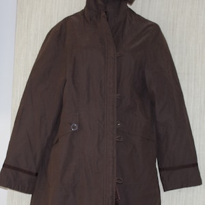 Per Una Marks & Spencer Brown Hooded Women Coat size:L