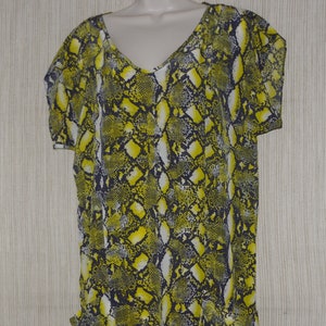 Malya silk snake print Tunic Dress Size: M