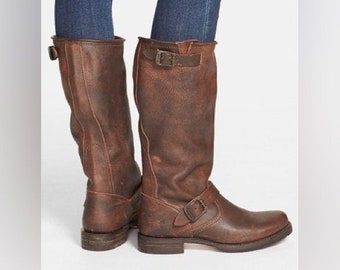 Frye brown Veronica Slouch boots Women Size:9,5