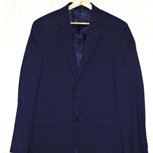 Lauren Ralph Lauren Lord &Taylor Wool Blue 2 Buttons Mens blazer Size 38R