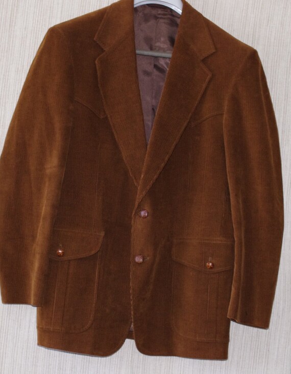 The J.Peterman Company Brown Corduroy Men's Sport