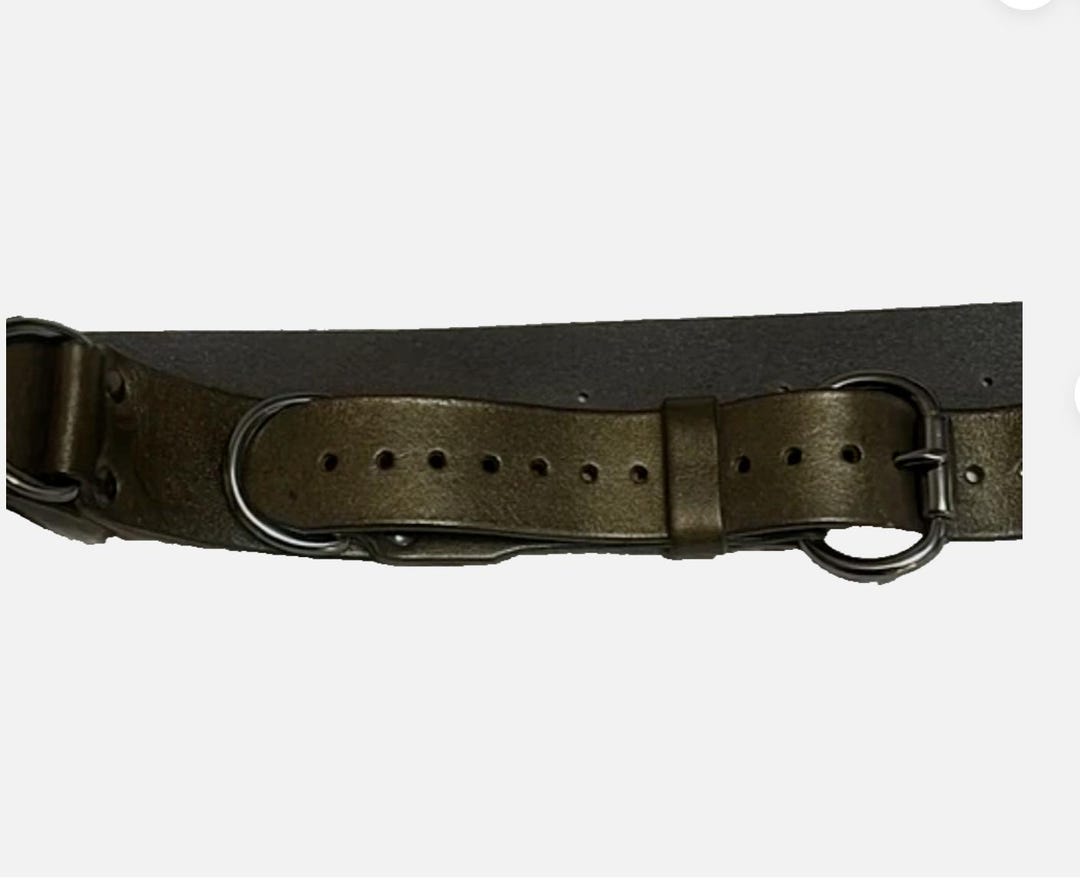 Metallic Brown Belt Linea Pelle Collection Unisex Size M - Etsy display picture 1