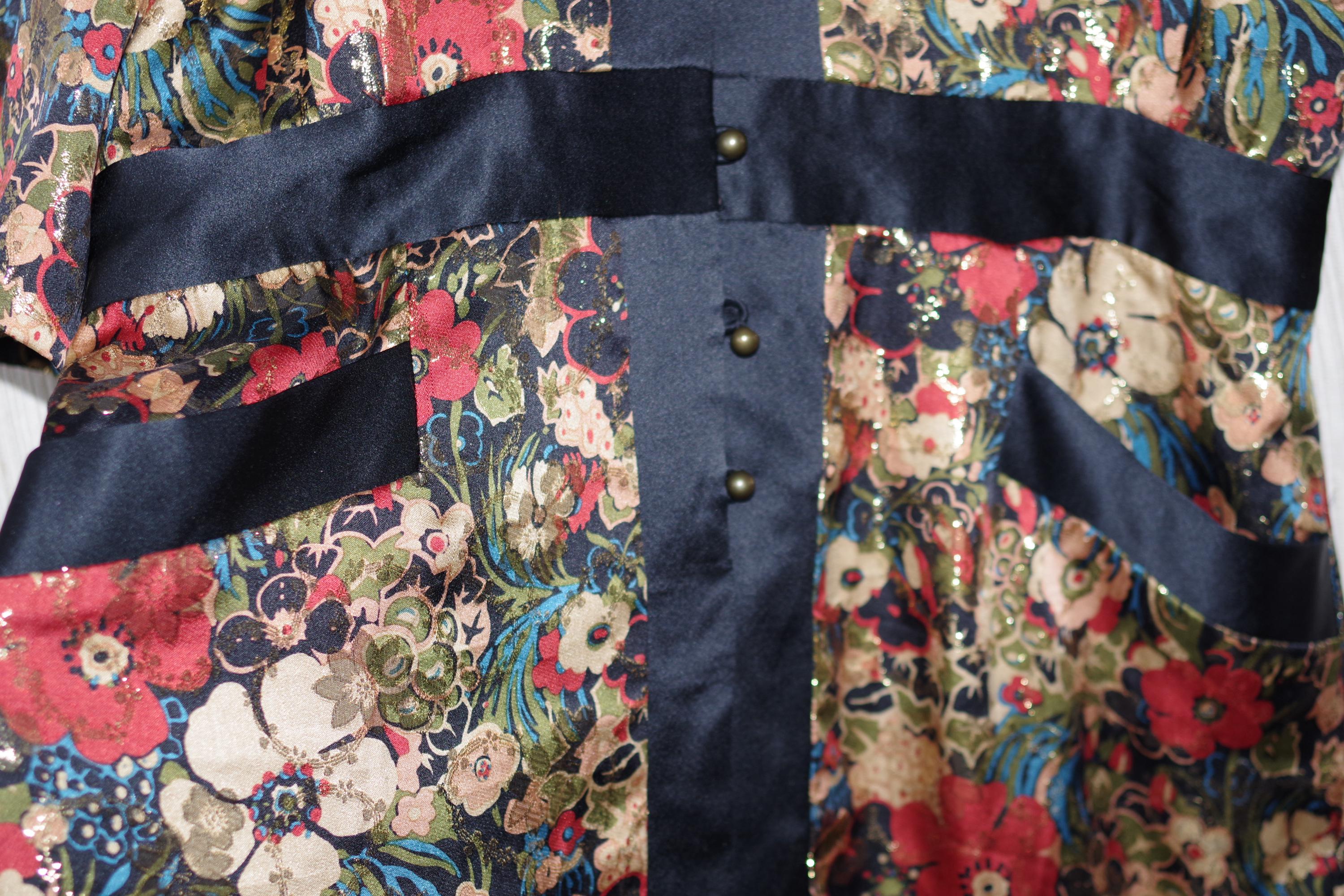Robe Nicole Miller En Soie Imprimée Florale - Taille 10, Longueur Genoux, Neuve Avec étiquette