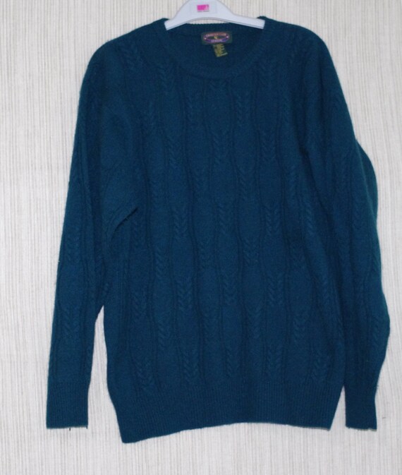 Blue Angora Lambswool Crewneck 