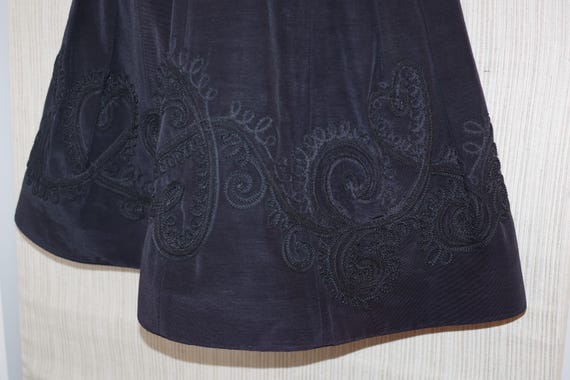 Pamela Ferrari original Black Embroidered Flare M… - image 4