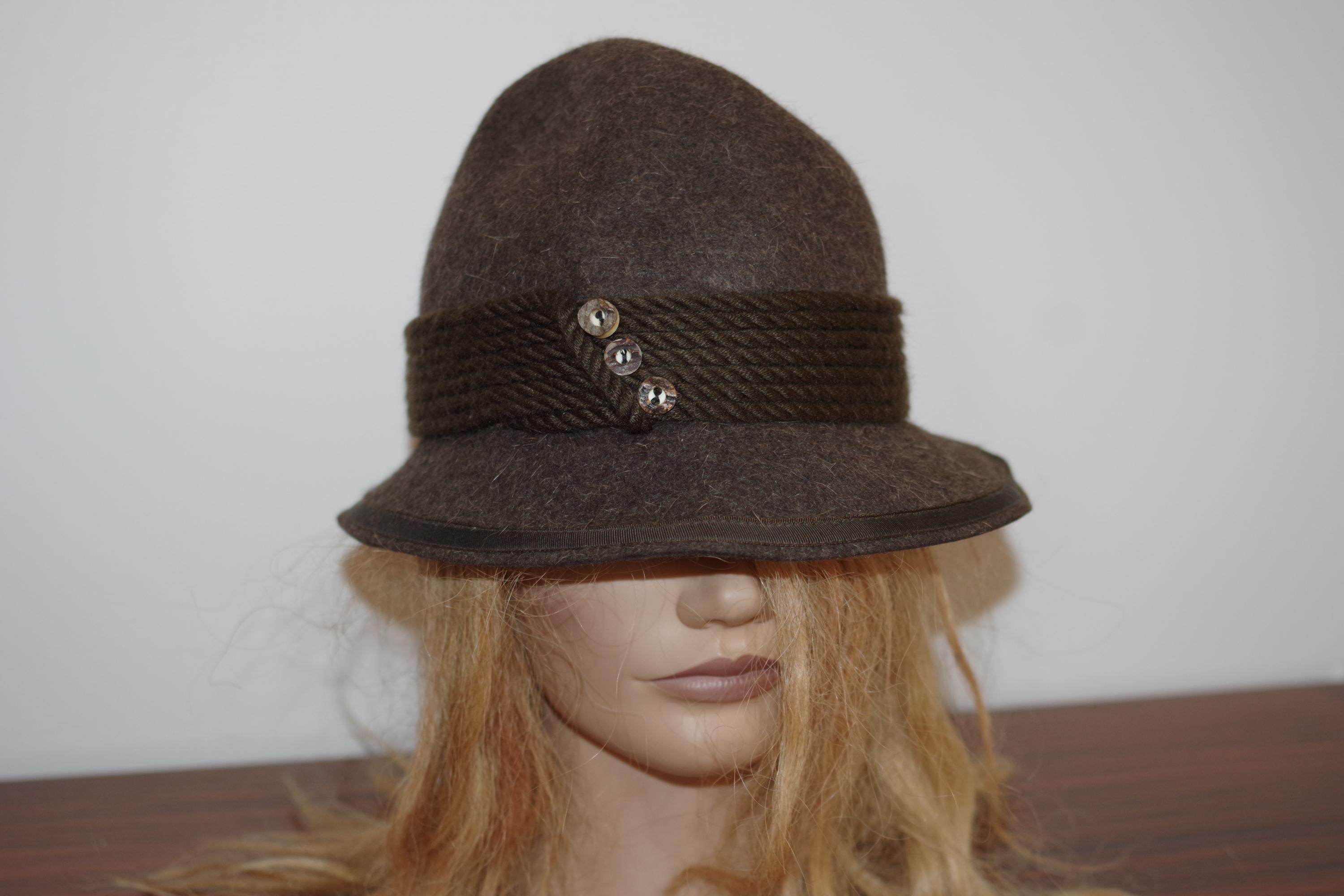 Zapf Taupe Brown Original Gasteiner Hut Handgeformal  display picture 3