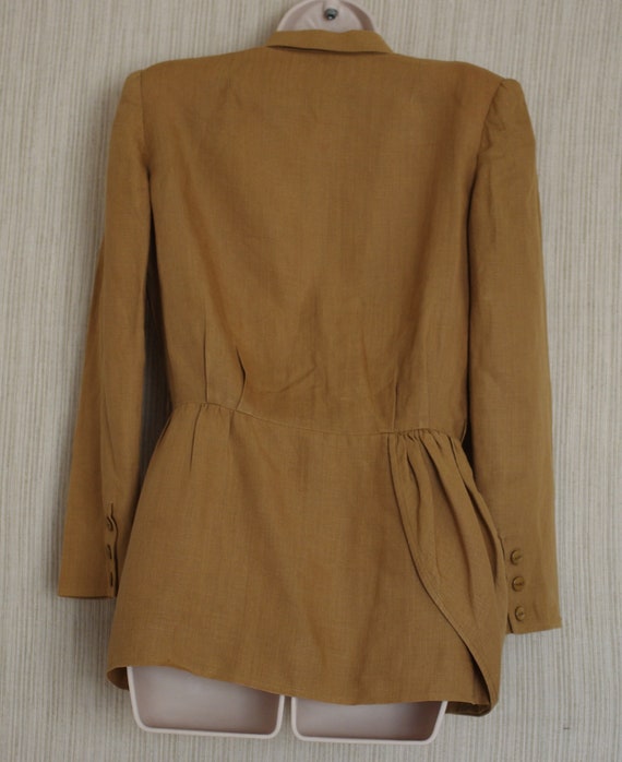 Valentino  Boutique Panache Brown Linen Women Bla… - image 2