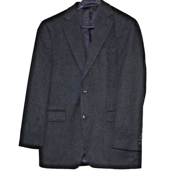 Arnold Brant Charcoal Cashmere 2 Button Sport Coa… - image 1