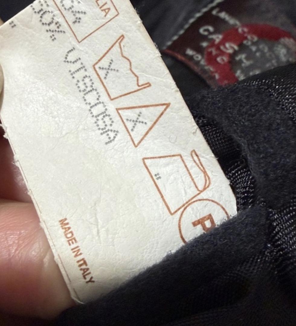 Lanificio Del Casentino Dal ネイビー カシミア ウール ゴールド