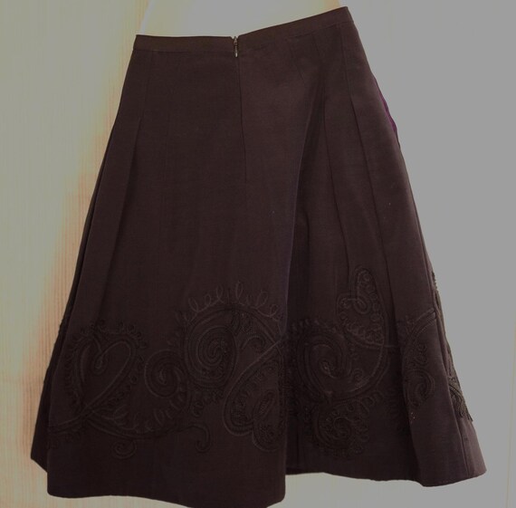 Pamela Ferrari original Black Embroidered Flare M… - image 2