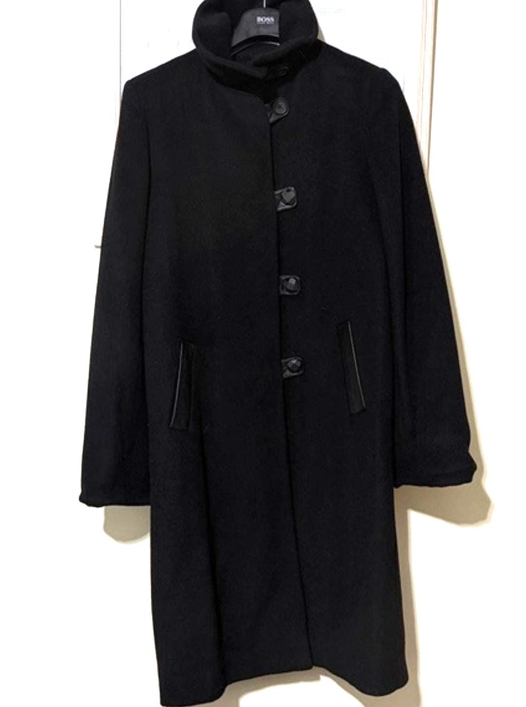 ジャケット・アウター 90s Angora Maxi Single Breasted Coat Long Sleeve Cinched Waist Blazer Wool Look Maxi Coat In Grey | EGO
