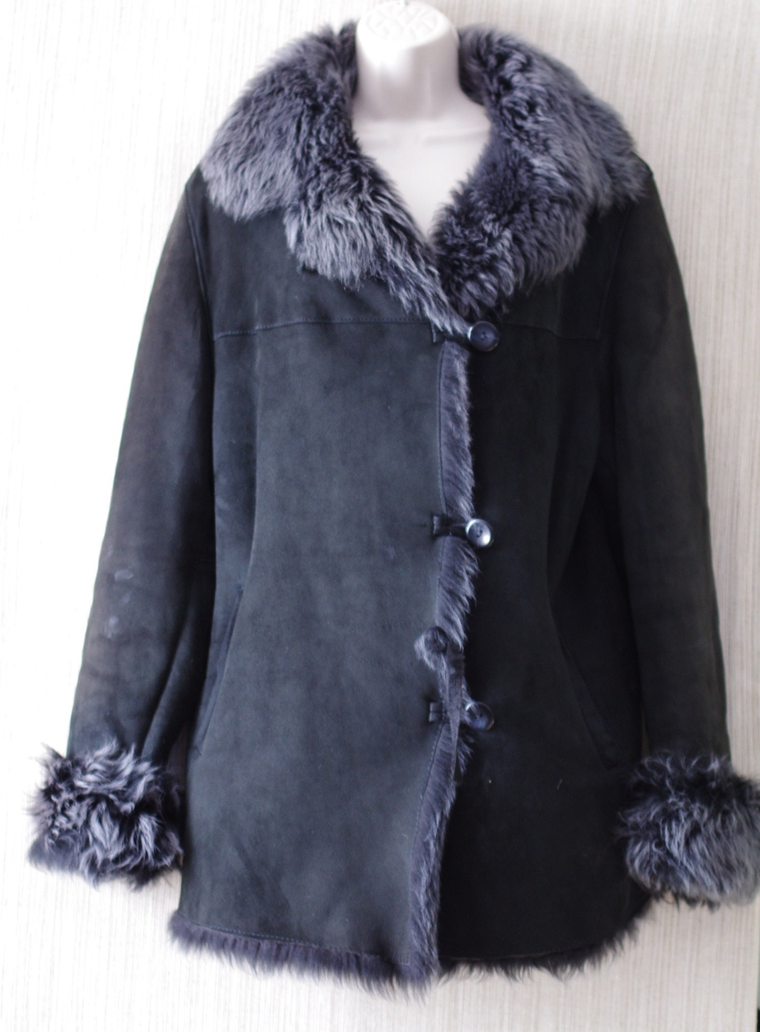 BLUE Duck Shearling Genuine Sheepskin 