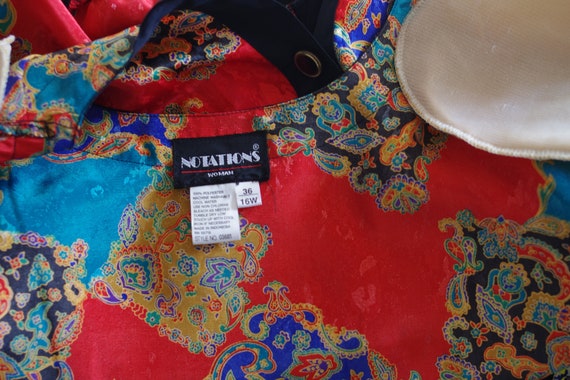 Notations Polyester Red Blue Print  Women's Jacke… - image 2