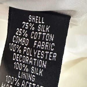 Adrianna Papell Women’s Silk White W/Black Trim Evening Blazer Jacket Size 10 image 9