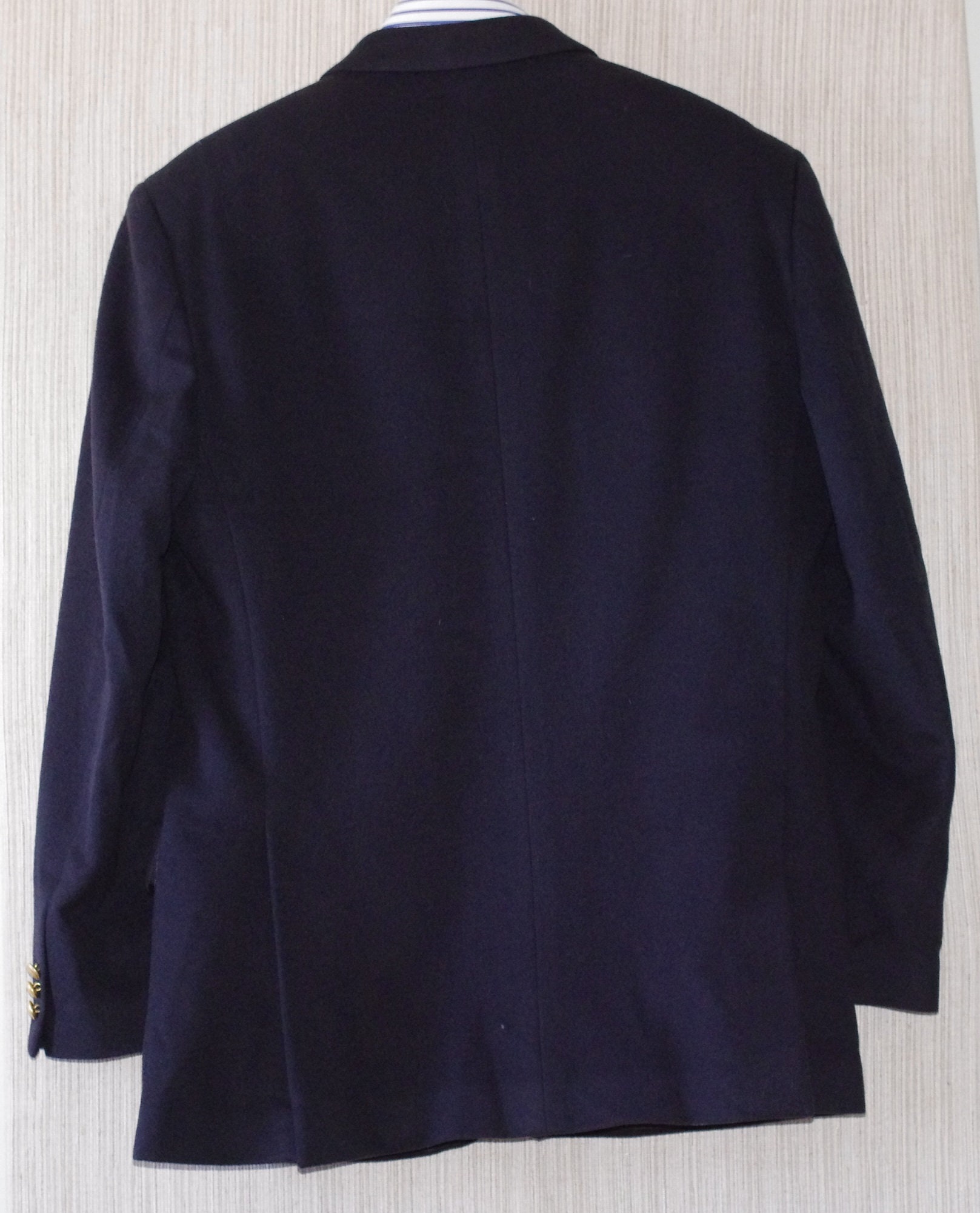 Lanificio Del Casentino Dal ネイビー カシミア ウール ゴールド