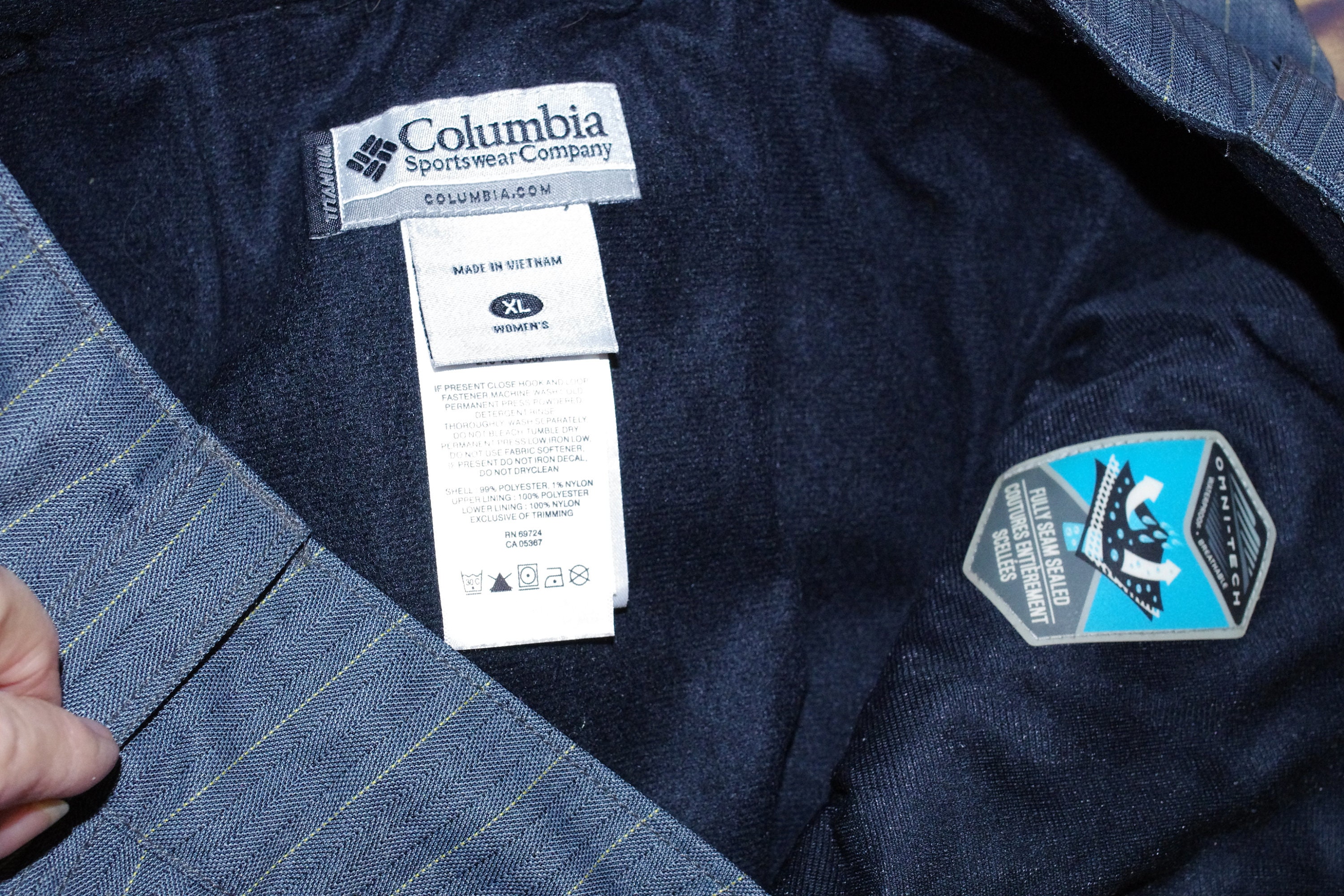 Buy Columbia Titanium Omni tech Pen Striped Ski Snowboarding Pants