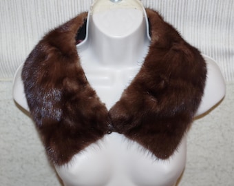 Brown mink Collar neck warmer