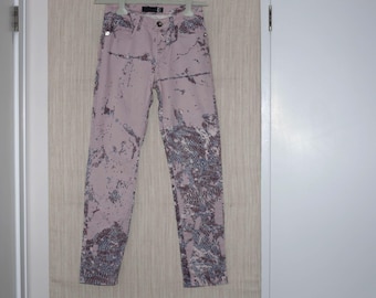 Just Cavalli purple Patterned Jeans Vintage Skinny women size 27