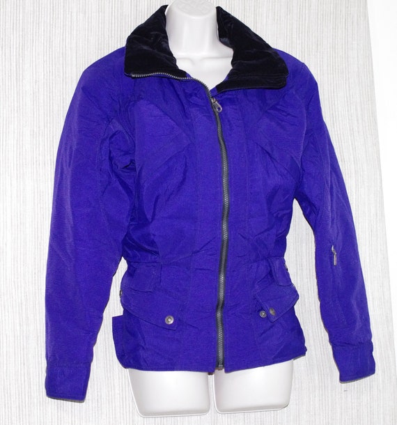 NILS Purple Ski Wear Vintage Women's Jacket Padded