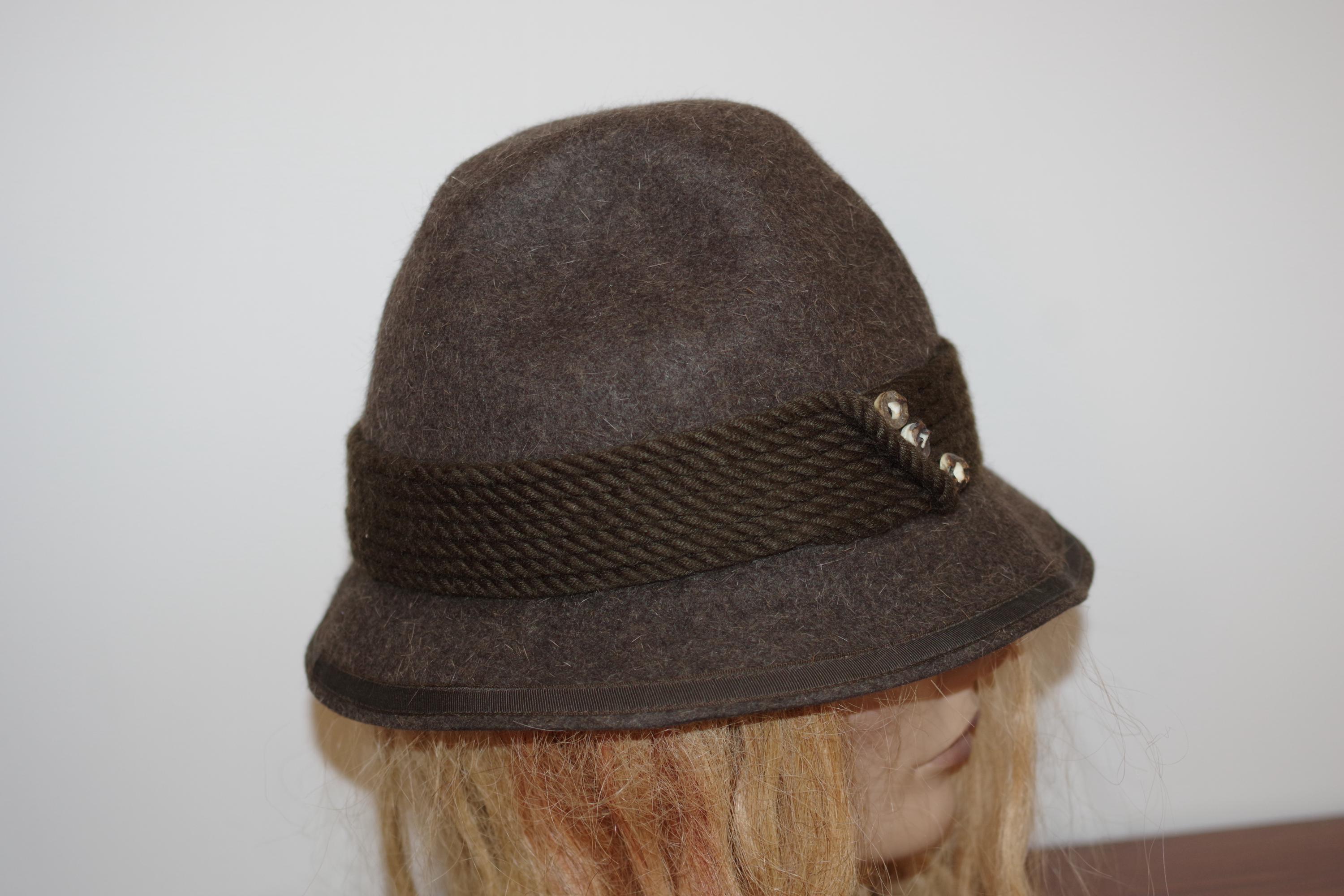Zapf Taupe Brown Original Gasteiner Hut Handgeformal  display picture 2