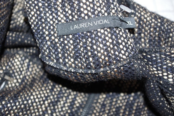 Lauren Vidal Black Brown Zip Asymmetrical Cardiga… - image 5