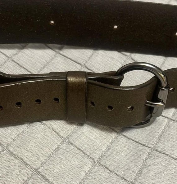 Metallic Brown Belt Linea Pelle Collection Unisex Size M - Etsy
