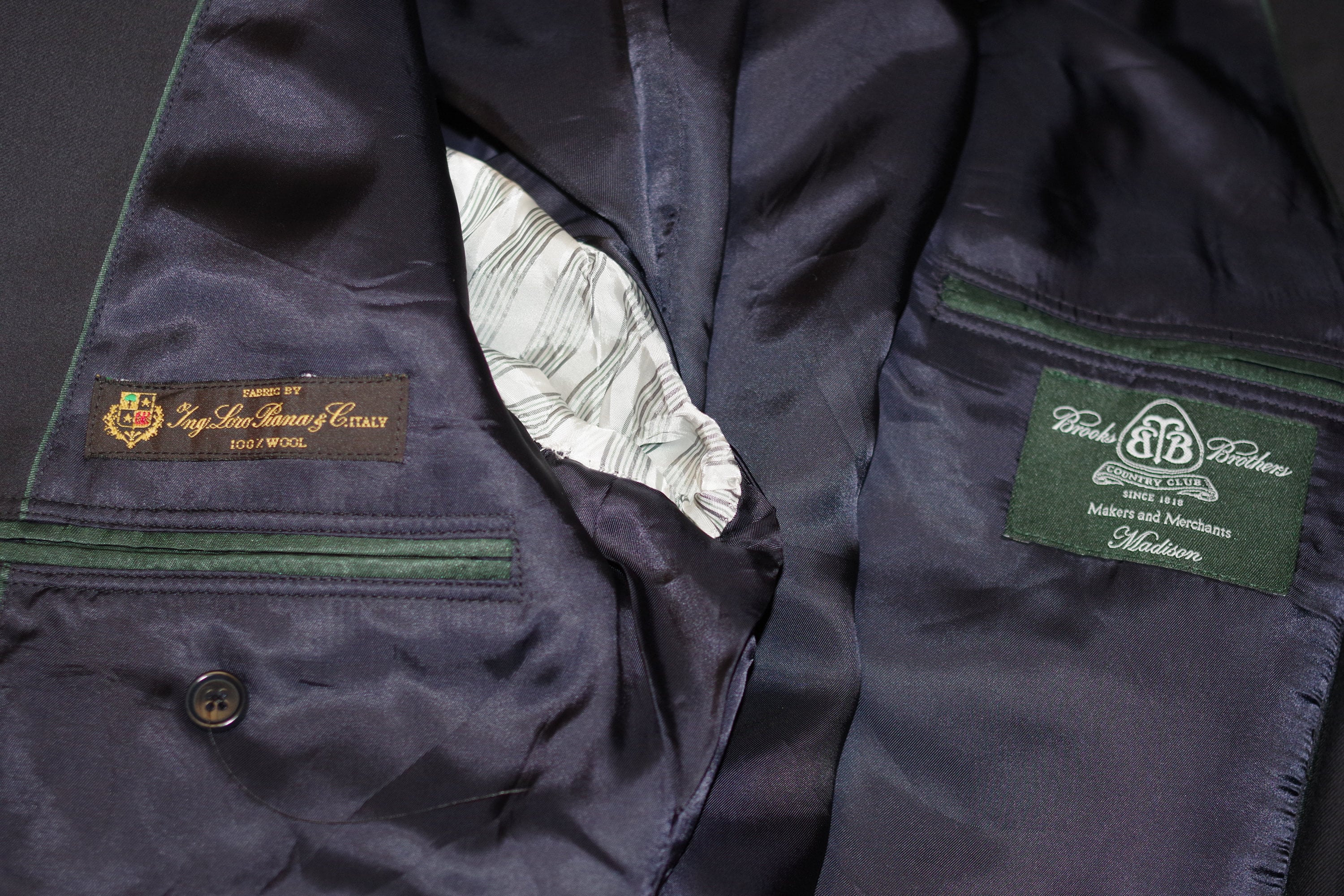 専用 定価15万 Brooks Brothers ロロピアーナ MADISON Brooks Brothers Madison Country Club Loro Piana Mens Gold Button