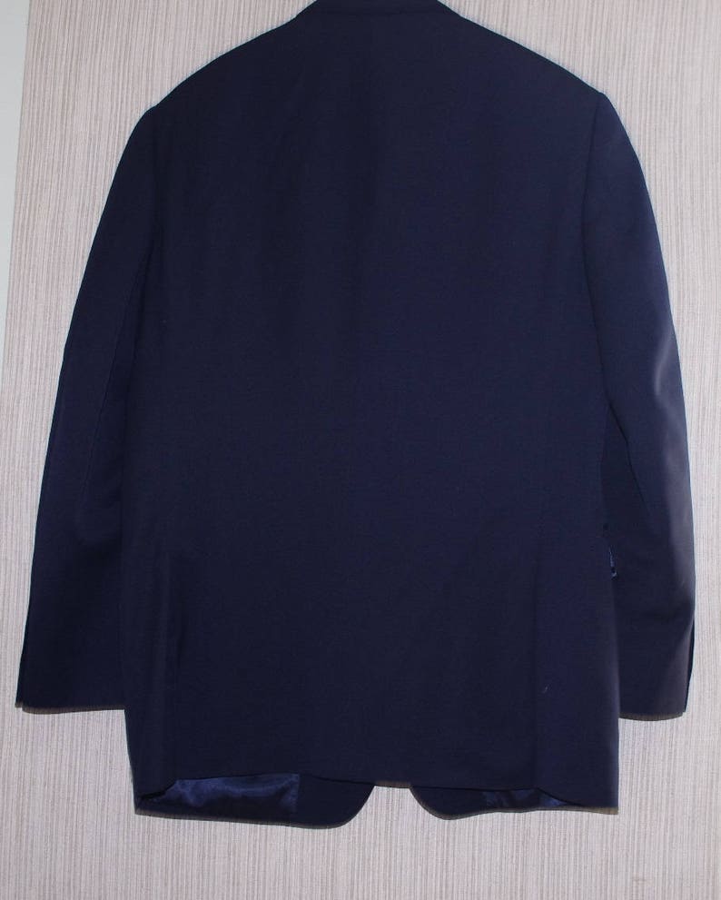 Society Brand Ltd Hartmarx Product Navy Blue Wool Blazer Men Sport Coat ...