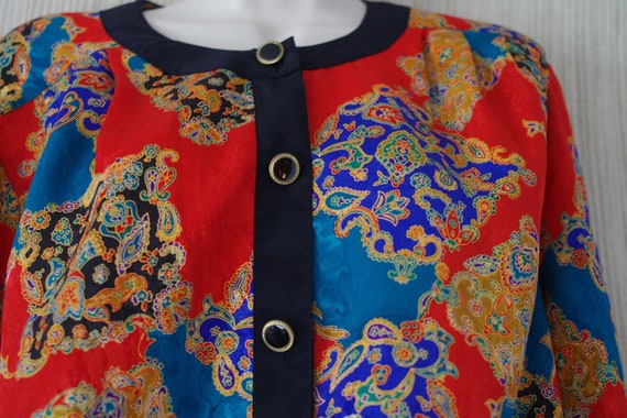 Notations Polyester Red Blue Print  Women's Jacke… - image 3