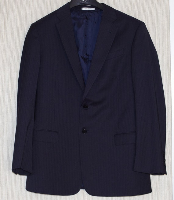 Armani Collezioni Giorgio Black Wool Blend 2 Button Blazer Jacket