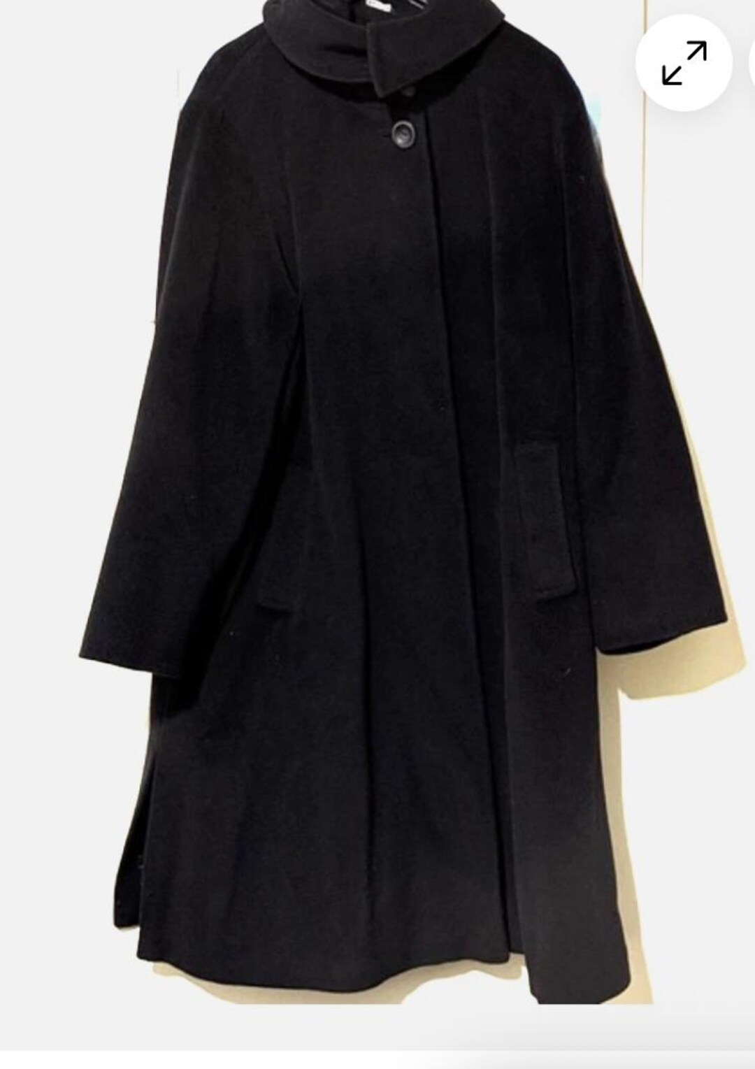 Cinzia Rocca Bemberg Black Wool Women Vintage Coat Size:16 - Etsy Cinzia Rocca Bemberg Black Wool Women Vintage Coat Size:16 - Etsy