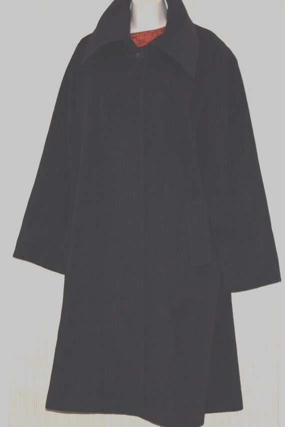Cinzia Rocca Bemberg Black Wool Women Vintage coat