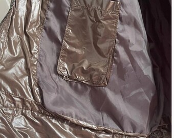 Giorgio Armani Brown Nylon Windbreaker Bomber Jacket Men Size: 3XL