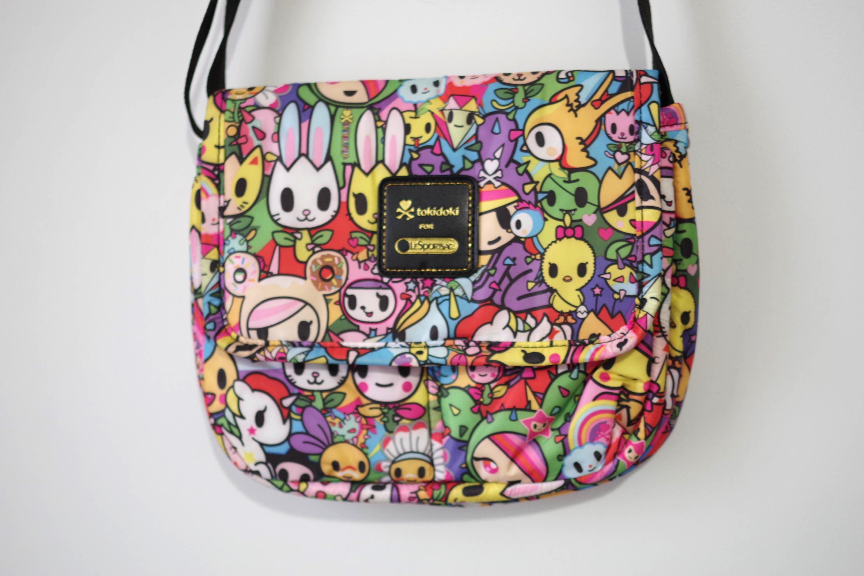 Tokidoki X Lesportsac Colorful Crossbody Bag NEW 9,5
