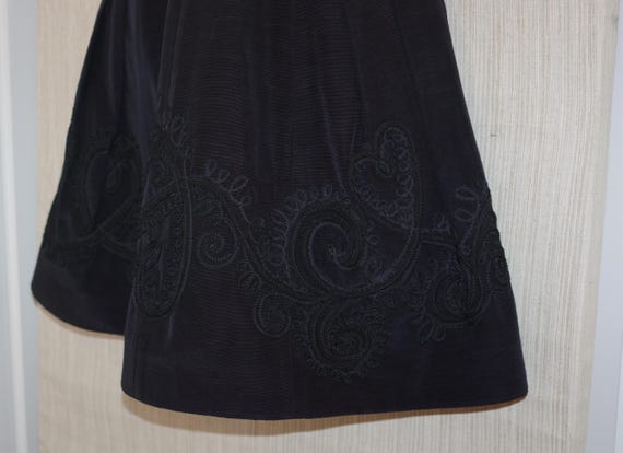 Pamela Ferrari original Black Embroidered Flare M… - image 3