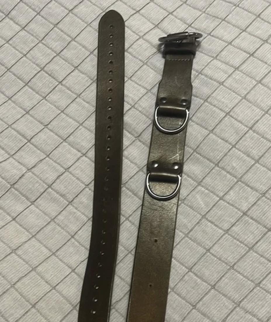 Metallic Brown Belt Linea Pelle Collection Unisex Size M - Etsy display picture 2