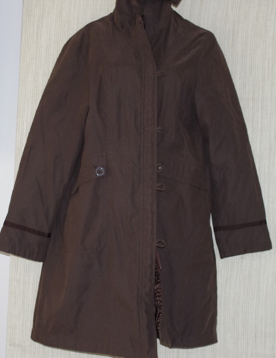 Per Una Marks & Spencer Brown Hooded Women Coat si