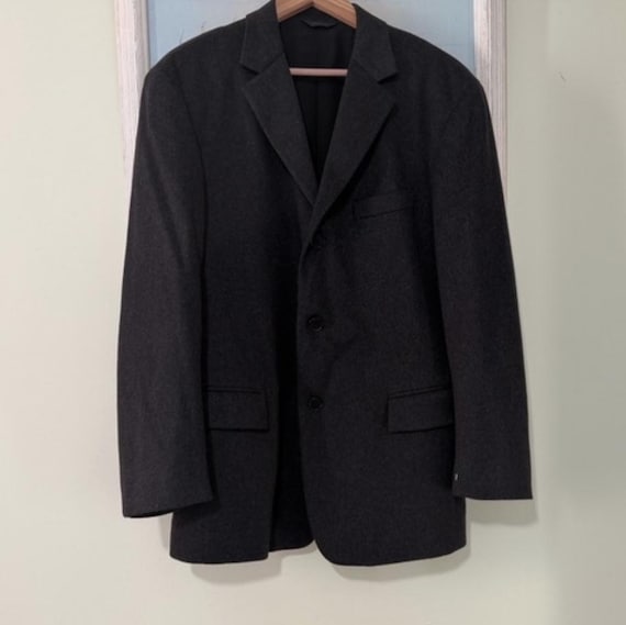 Donna Karan New York Cashmere Charcoal Gray Men's Sport Coat