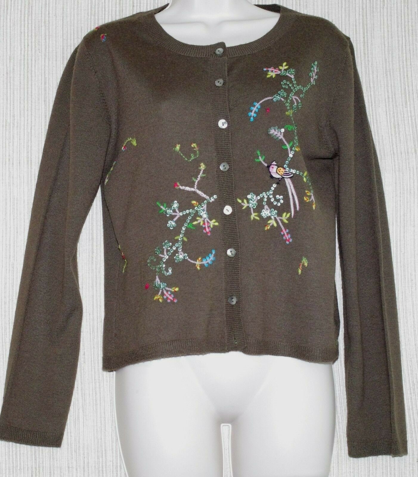 KENZO Jeans Wool Green Brown Women's 