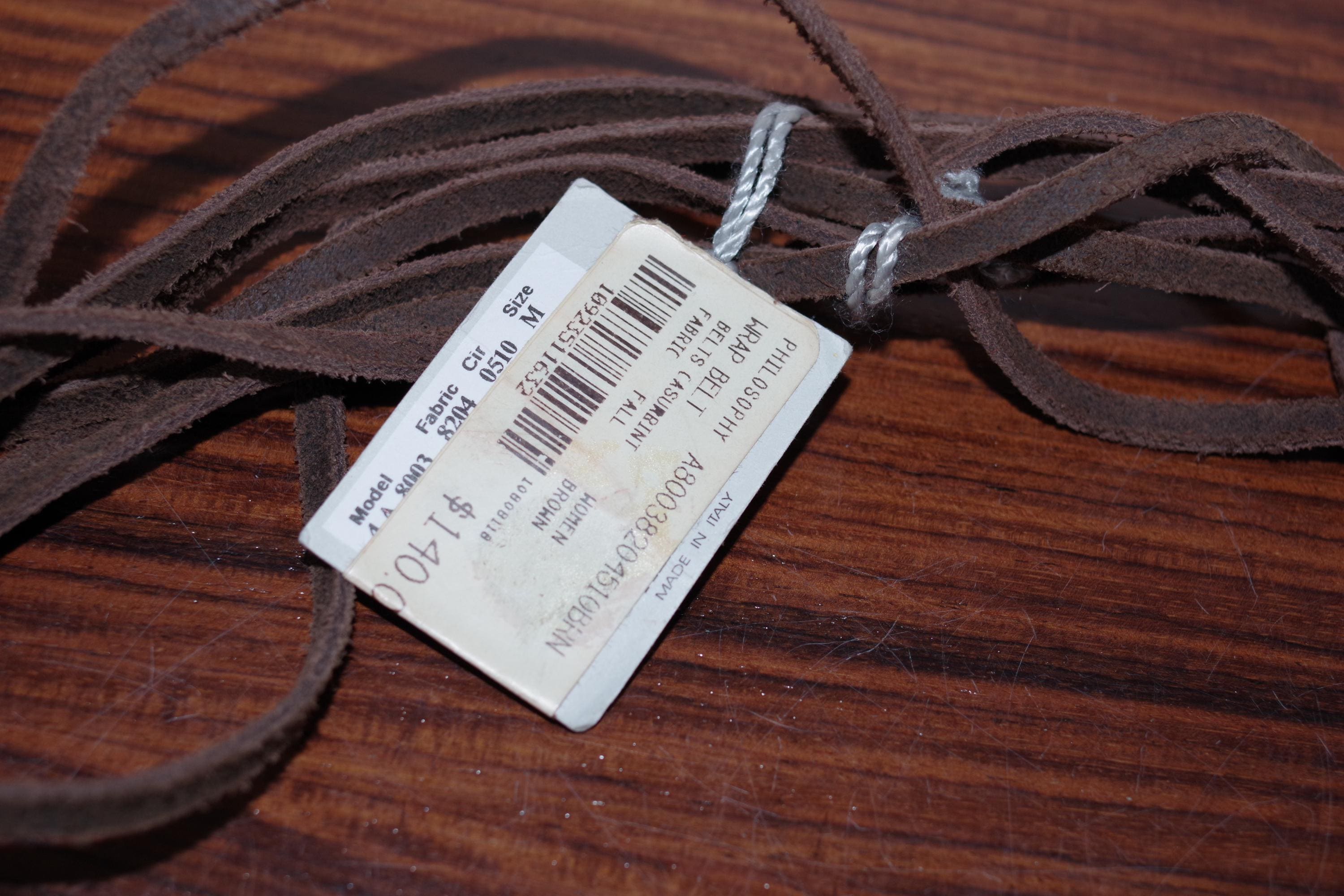 Philosophy Di Alberta Ferretti Brown Wrap Turquoise Accents  display picture 3