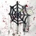 Spider Web Key holder | spooky |Jewelry holder | Gothic | Wall Decor | Halloween | Decorative | Crystal display