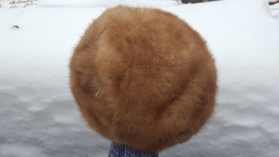 Vintage Designer 60s Fabiani Rabbit Fur Hat, Brow… - image 5