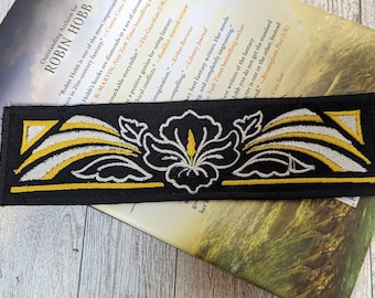 Embroidered Art Deco Bookmark