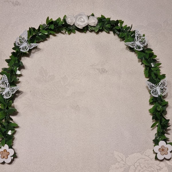 Place of honor flower wreath fish communion confirmation flower girl wedding birthday