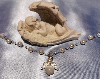 Halskette Perlenkette Engel