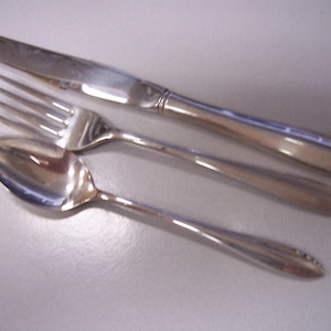 Lasting Spring (Sterling) by ONEIDA SILVER  --  Fork, Teaspoon & Knife
