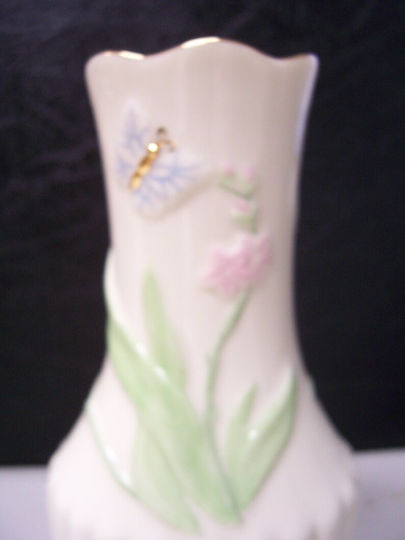 The Lenox Butterfly Vase Etsy