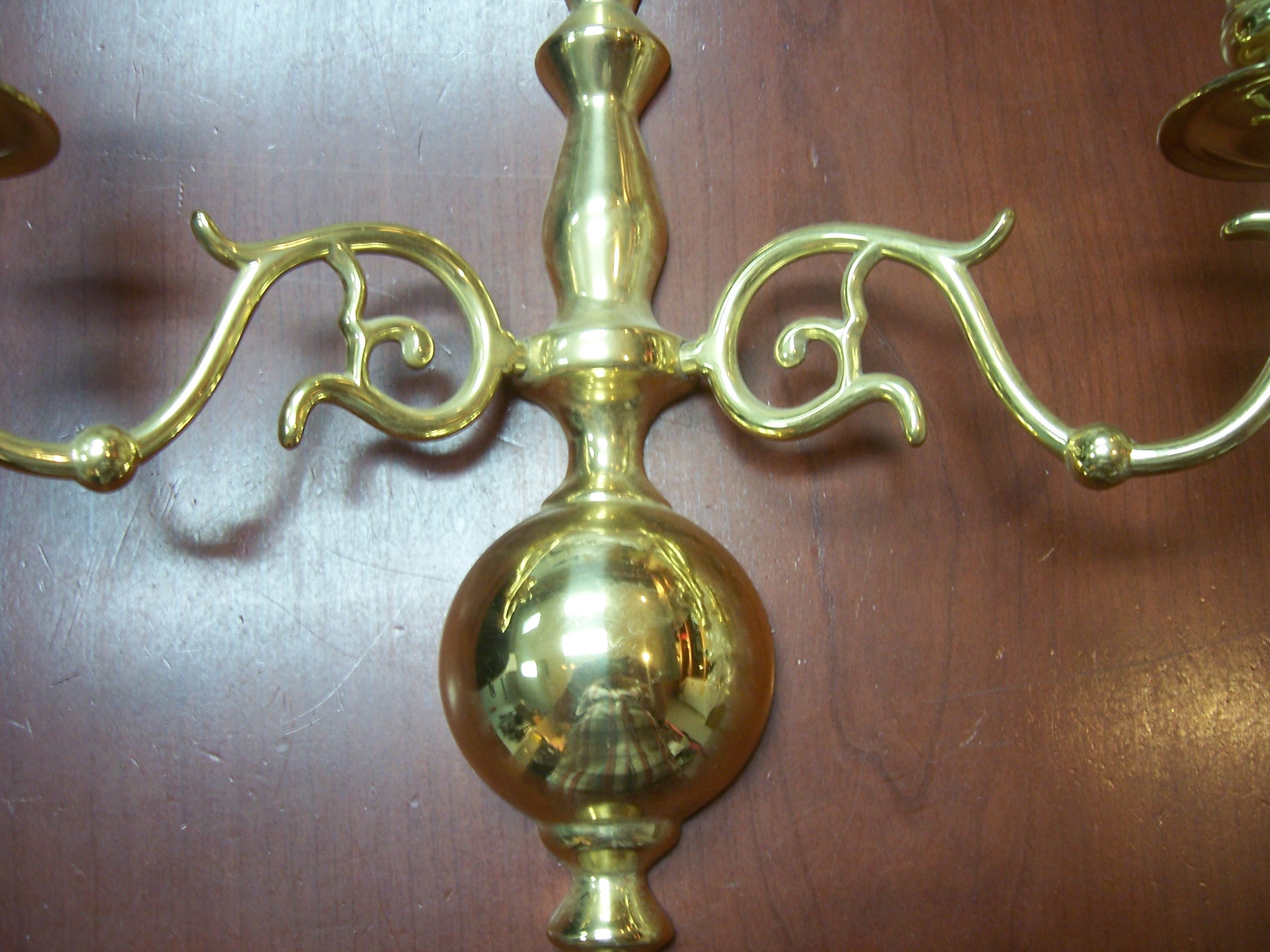 Set 2 Baldwin Brass 12in Candle Sconces Holds 2 Candles Etsy