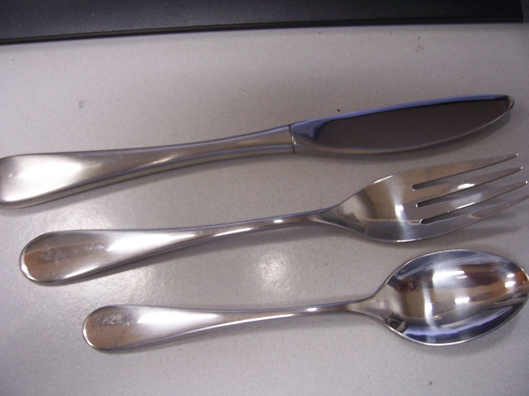 Omni stainless by ONEIDA SILVER Teaspoon, Knife & Fork Etsy