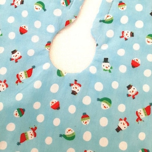17 In Blue Tree Skirt, Snowmen Christmas Tree Skirt